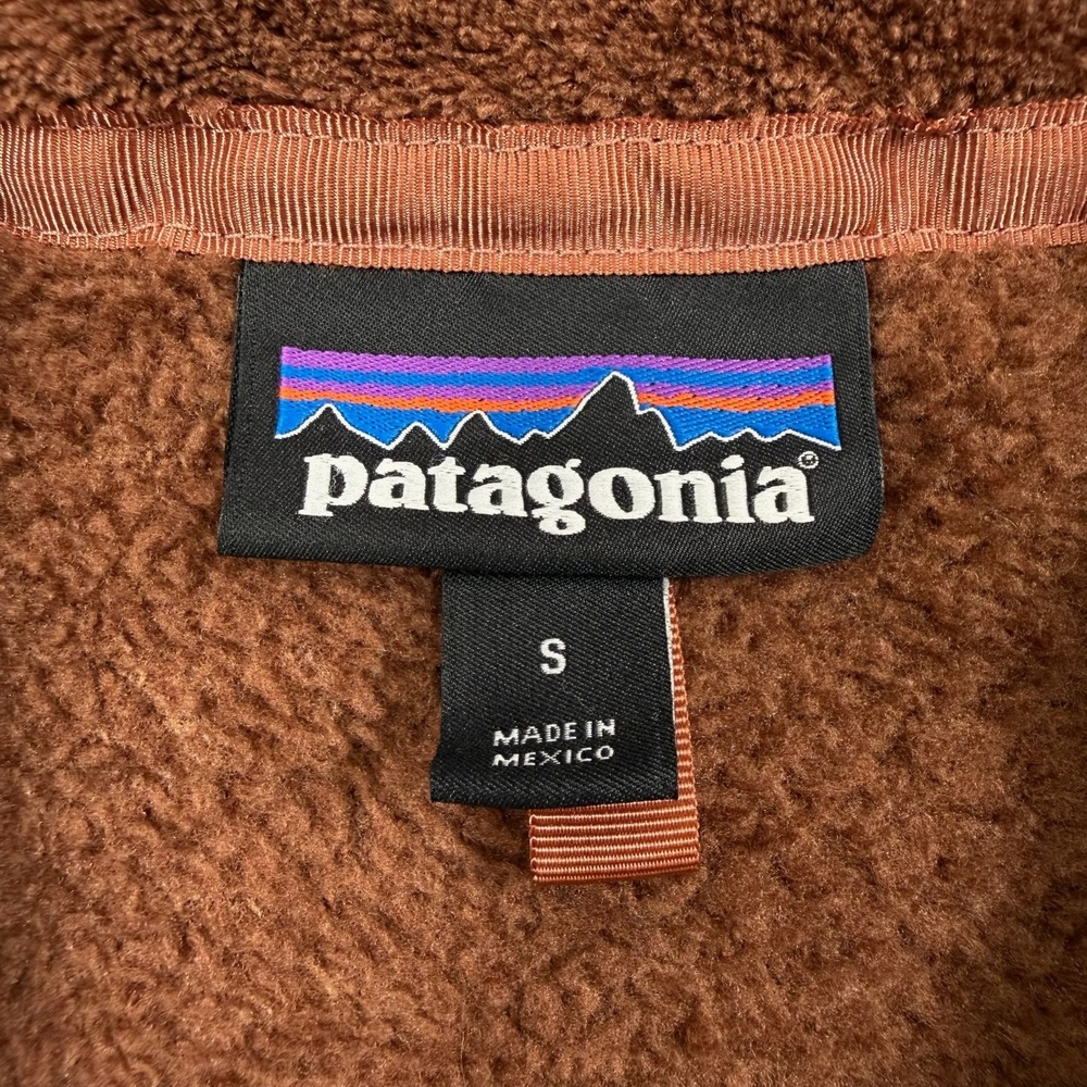 Patagonia Re-Tool Snap-T Pullover Womens S Moccasin Brown Polartec Thermal Pro - Picture 10 of 13